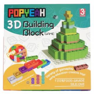 Set blocuri de construit din silicon POPYEAH Building Block Game