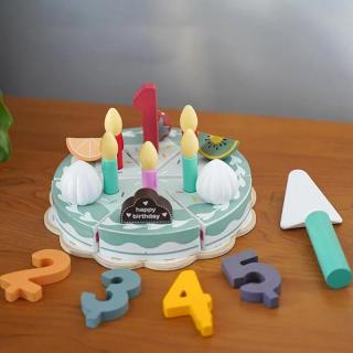 Set tort aniversar de jucarie din lemn My Little Birthday cake Kabi