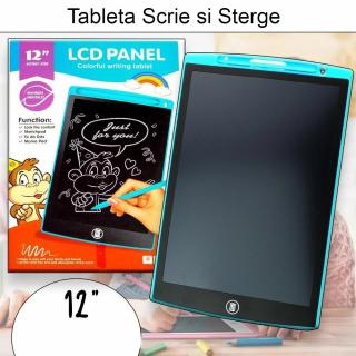 Tableta LCD electronica 12 inch - Scrie si sterge diferite culori