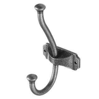 Agatatoare cuier CRAFT 134x66 mm, argintiu antichizat