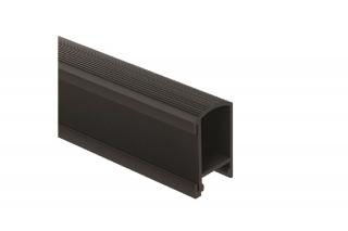 Bara haine LUMINO, banda LED, 3 m, negru mat