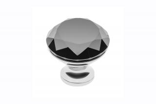 Buton mobila Black Crystal D25 mm