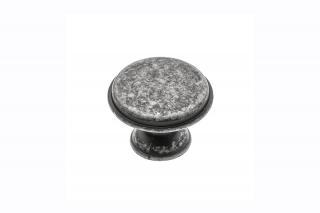 Buton mobila Cento D28 mm, argintiu antichizat