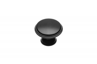 Buton mobila Cento D28 mm, negru mat