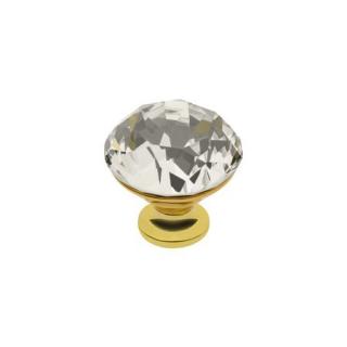 Buton mobila Crystal Gold D30 mm