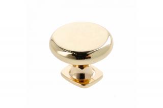 Buton mobila LORENA 33x26 mm, shiny gold