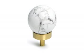 Buton mobila White Marble 30x40 mm, alama