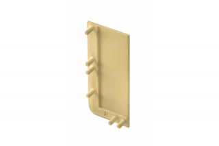 Capac lateral plin, dreapta, maner profil VELLO L, gold