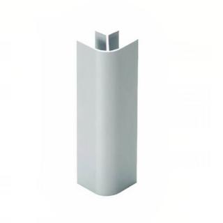 Coltar fix 90   plinta H100 mm, aluminiu