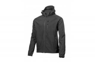 Geaca cu gluga DITTER, softshell, neagra, L