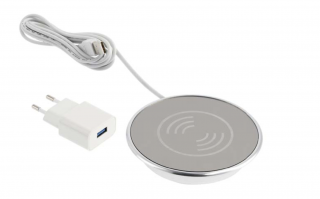 Incarcator wireless LUX, incastrabil in blat, cablu USB 2m