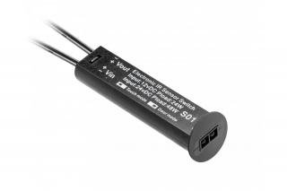 Intrerupator senzor miscare banda LED, negru mat
