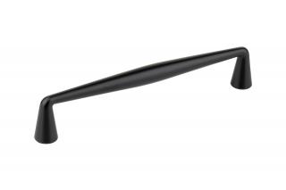 Maner mobila LINEA 128 mm, negru mat