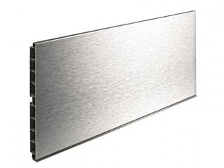 Plinta dreapta PVC H 150 mm, 4 m, aluminiu