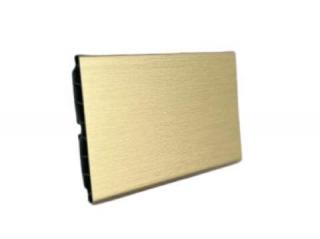 Plinta dreapta PVC H100 mm, 4 m, auriu