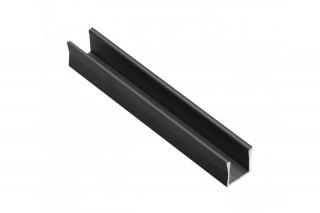 Profil aluminiu aplicat banda led GLAX MINI High, 2 ml, negru mat