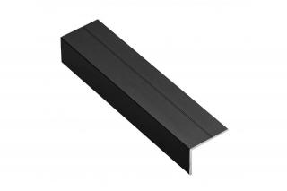 Profil aluminiu tip L pentru dressing, 3 ml, pal 18 mm, negru mat