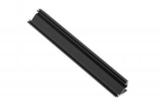 Profil aplicat banda LED GLAX pentru colt, 3 m, negru mat