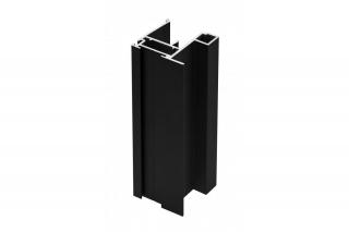 Profil maner aluminiu NERO usa culisanta, 2.7 ml, pal 18 4 mm, negru mat
