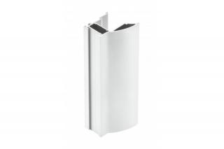 Profil maner aluminiu NOVO S usa culisanta, 2.7 ml, pal 16 18 mm, alb