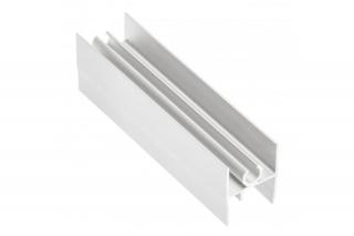 Profil orizontal superior usa dressing 18 4 mm, pal  sticla, 4 m, alb mat