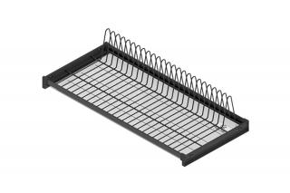 Scurgator vase 600 mm, 1 raft, negru mat