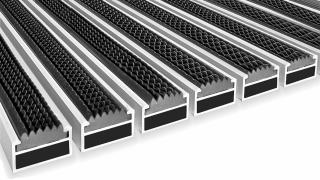 Stergator aluminiu de intrare 17 R mm Cauciuc