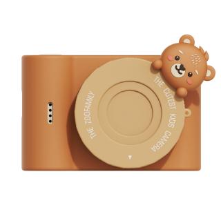 Aparat foto video digital pentru copii, cu ecran tactic si camera selfie, Urban Zoo - Bear