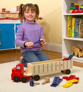 Banc de lucru mobil Camion cu unelte Melissa and Doug