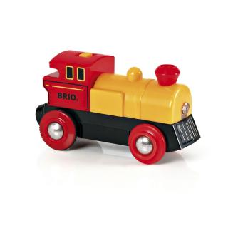 Brio - Locomotiva Mica Rosie Cu Baterii