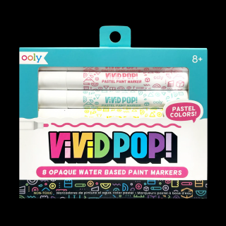 Carioci cu vopsea Vivid Pop! - set de 8, pastel