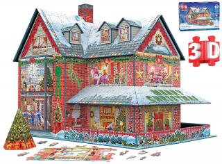 Casa de Craciun Puzzle 3D