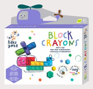 Creioane cerate interconectabile Block Crayons - Elicopter, Haku Yoka