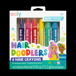 Creioane colorate pentru par Hair Doodlers - set de 6