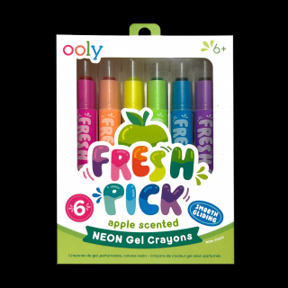 Creioane parfumate Fresh Pick, Apple (Set de 6)