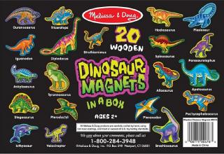 Dinozauri din lemn cu magneti Melissa and Doug