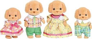 Figurine Sylvanian Families - Familia Catelusilor Poodle