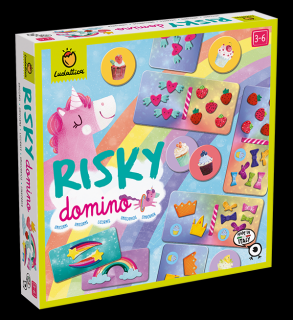 Joc de societate Risky Domino Unicorni