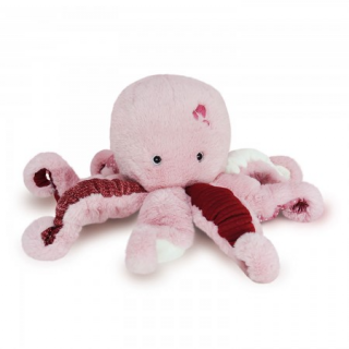 Jucarie moale din plus - Caracatita, 30 cm, roz