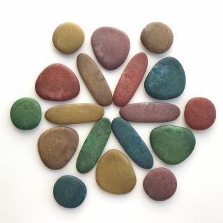 Junior Rainbow Eco-Pebbles, set de activitati cu pietricele