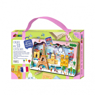 Kit DIY - Creaza Peisaj Urban 3D din lemn - Paris