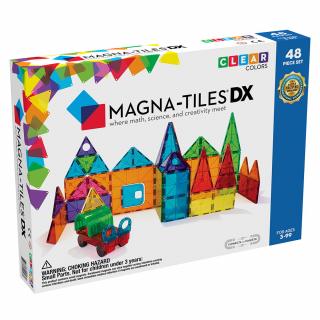 Magna-Tiles Clear Colors set magnetic 48 piese