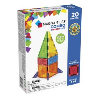 MAGNA-TILES Combo + microMAGS, 20 piese