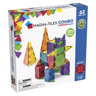 MAGNA-TILES Combo + microMAGS, 62 piese