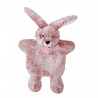 Marioneta Histoire D Ours    - iepuras de plus, 25 cm, roz