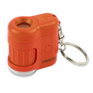 Microscop portabil cu breloc, marire 20x, MicroMini, Orange