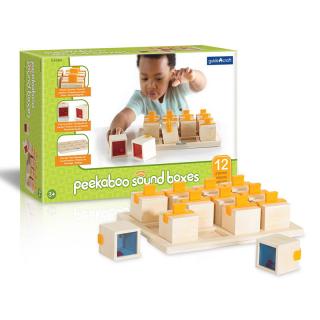 Peekaboo Sound Boxes cutiute cu sunete, Guidecraft