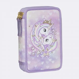 Penar cu trei sectiuni complet echipat, Unicorn princess purple