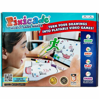 Pixicade -  kit creativ multipremiat pentru a transforma desenele copiilor in jocuri video pentru mobil sau tableta, editie jocuri nelimitate