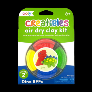 Plastilina cu uscare la aer - Dino, Creatibles, set DIY 4 culori